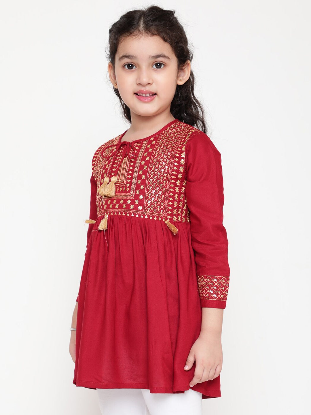 Kids Embroided Peplum  - D035