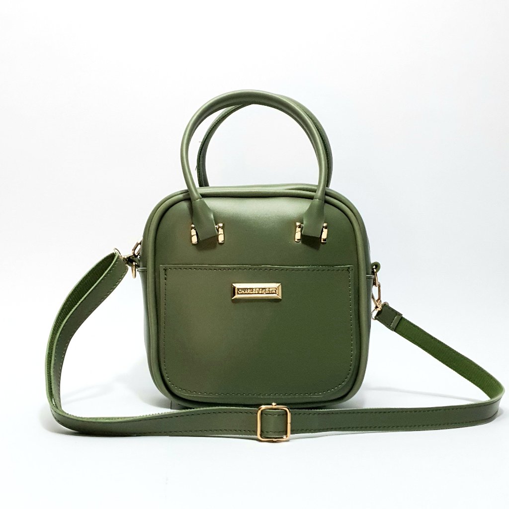 Compact Olive Green Cross-body Bag