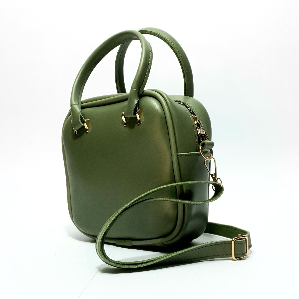 Compact Olive Green Cross-body Bag