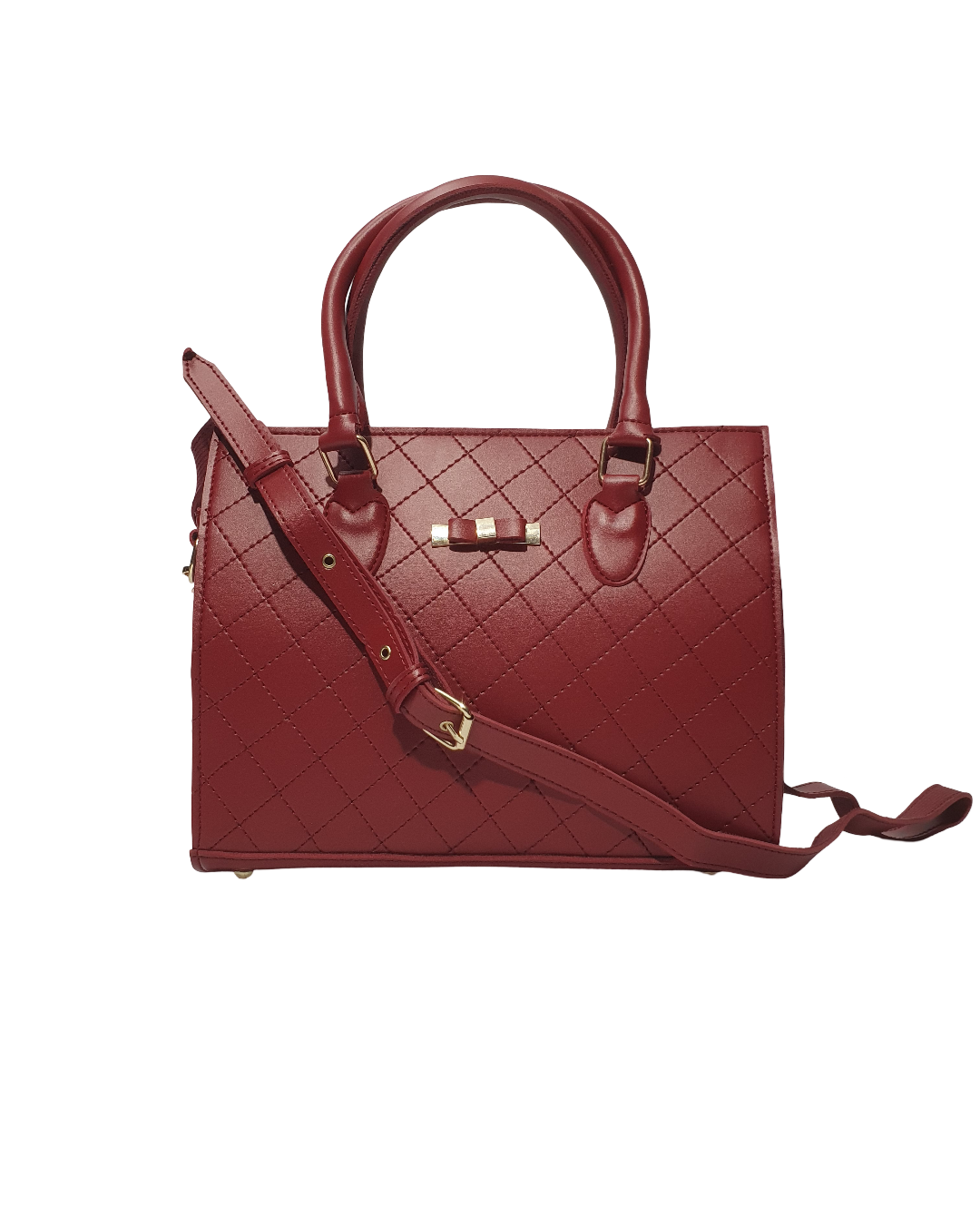 Elegant Quilted Structured Handbag