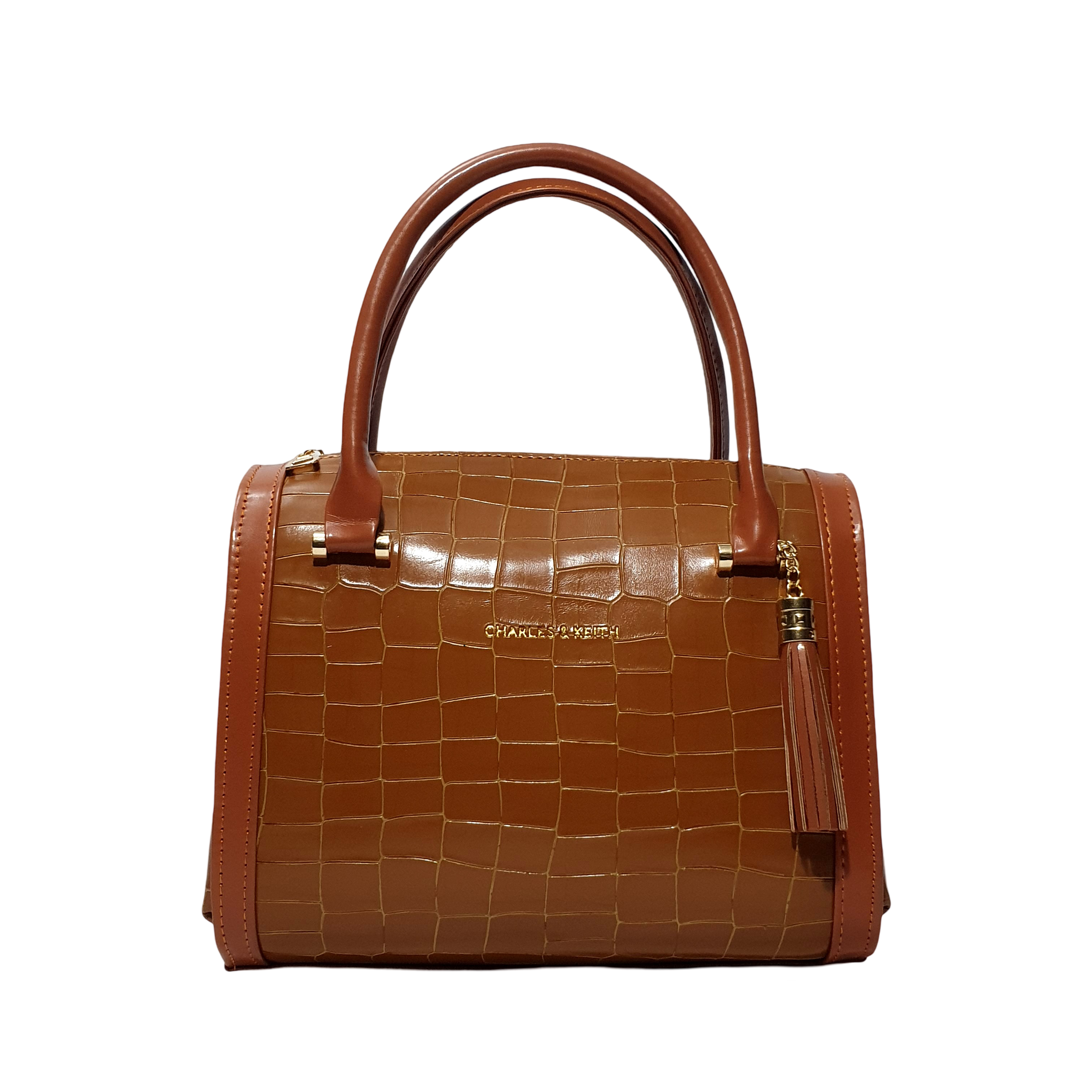 Luxurious Croc-Embossed Barrel Bags