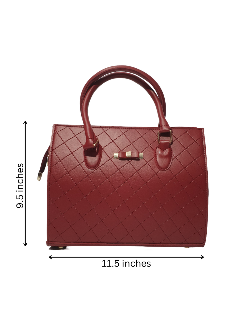 Elegant Quilted Structured Handbag