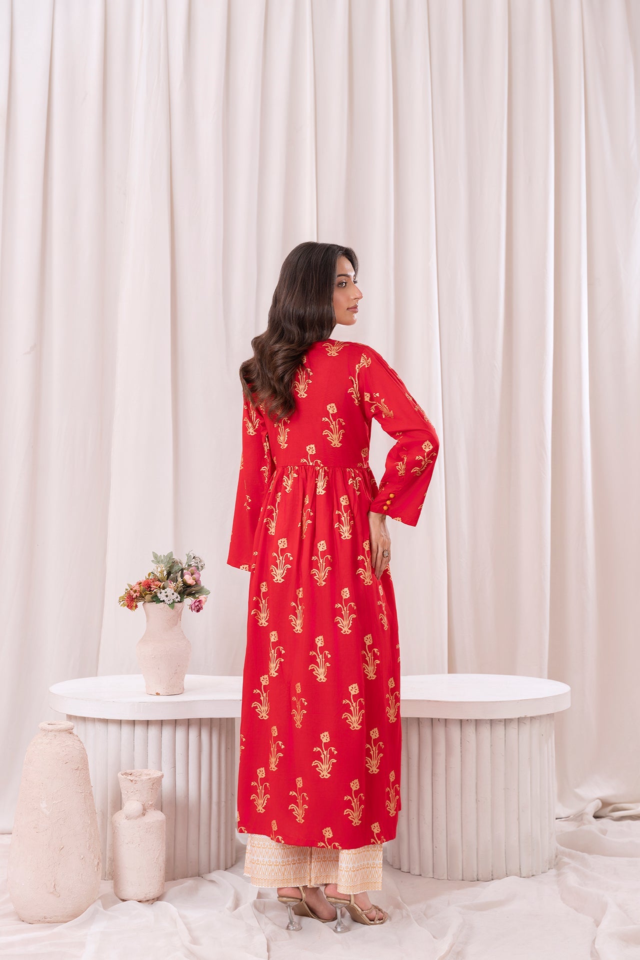 Women Red  Maxi