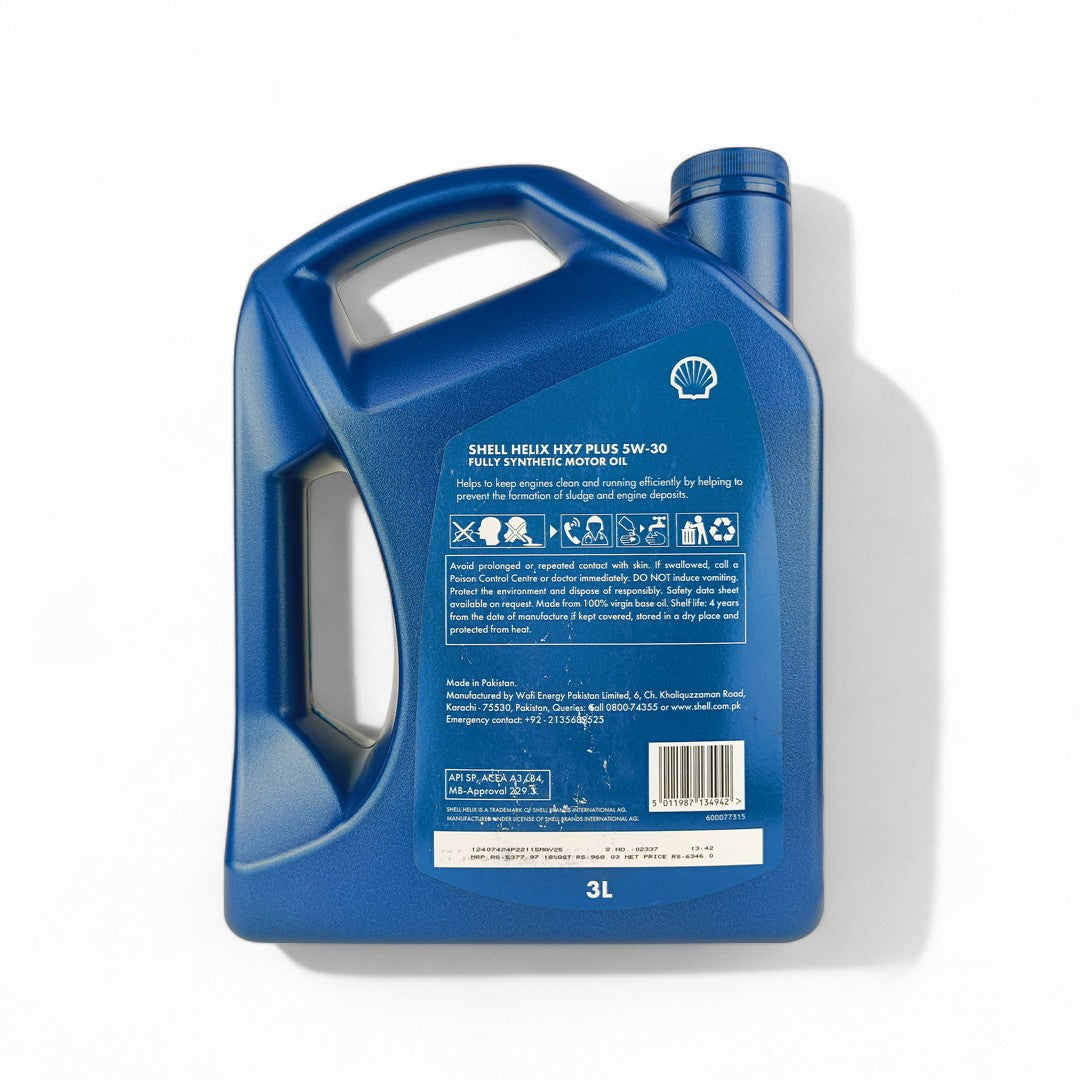 SHELL HX7 Plus 5W-30 (5w30) Engine Oil - 4L, 3L