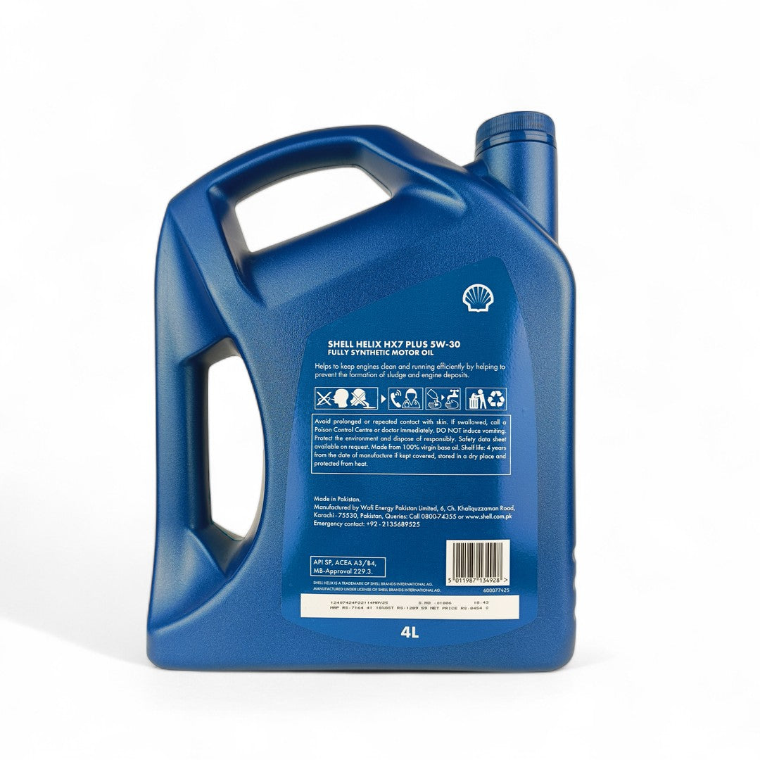 SHELL HX7 Plus 5W-30 (5w30) Engine Oil - 4L, 3L