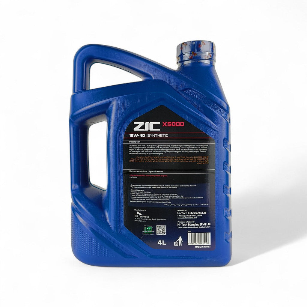 ZIC 15W-40 (15w40) X5000 Engine Oil - 4L